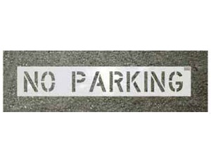 No Parking Stencil - 4"